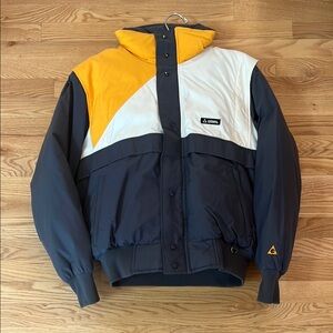 Vintage Gerry Yellow and White Colorblock Ski Jacket